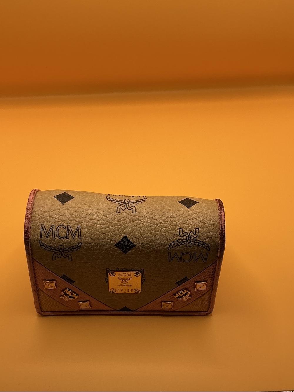 MCM Visetos Logo Wallet in Cognac and Brown